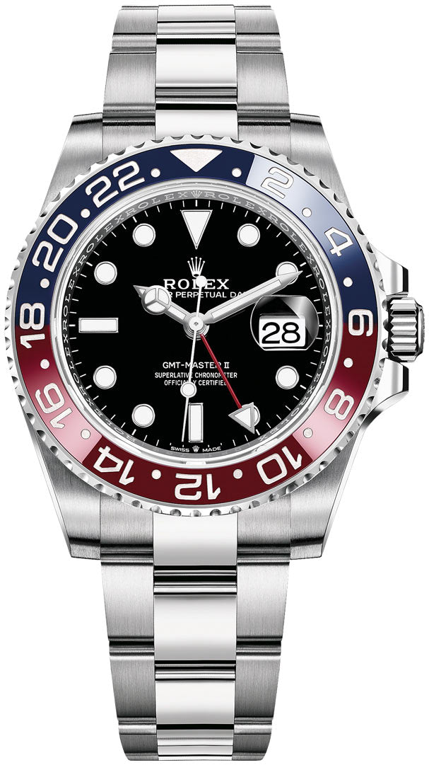 Rolex GMT-Master II 'Pepsi' Stainless Steel Black Dial Oyster - 126710BLRO