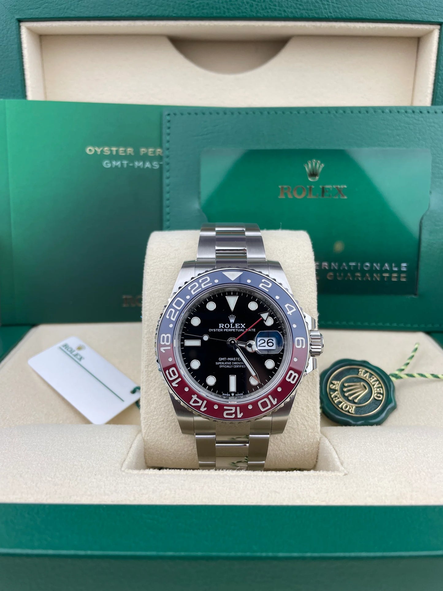 Rolex GMT-Master II 'Pepsi' Stainless Steel Black Dial Oyster - 126710BLRO