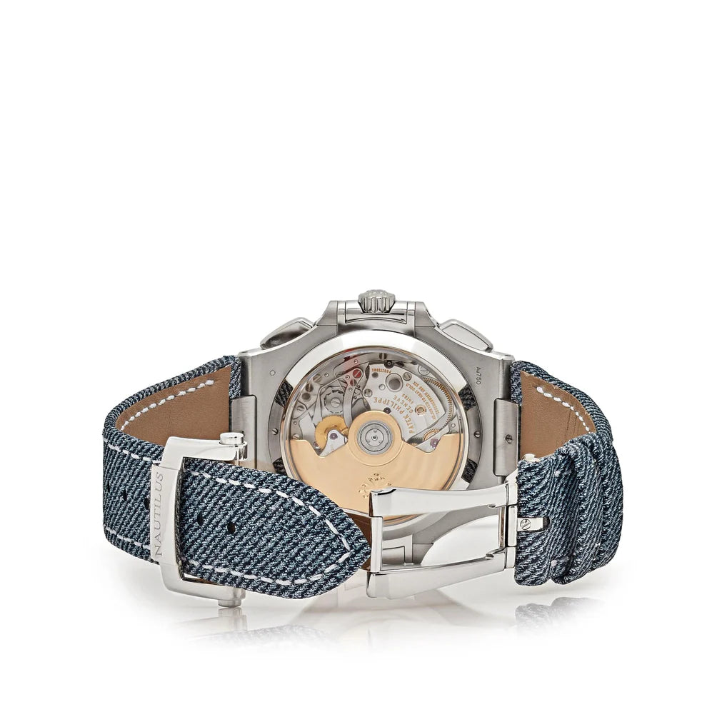Patek Philippe Nautilus Chronograph Jeans Strap - 5980/60G-001