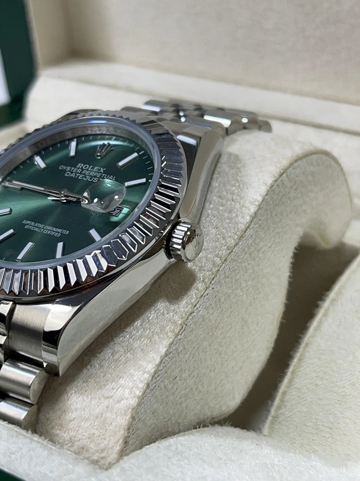 Datejust Steel Jubilee Green Dial 41mm
