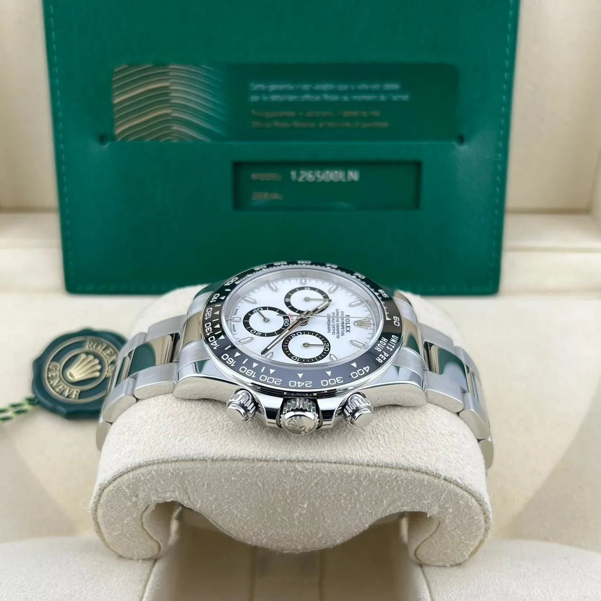 Superclone Rolex Daytona Ceramic “Panda” 40 mm White Dial 126500LN