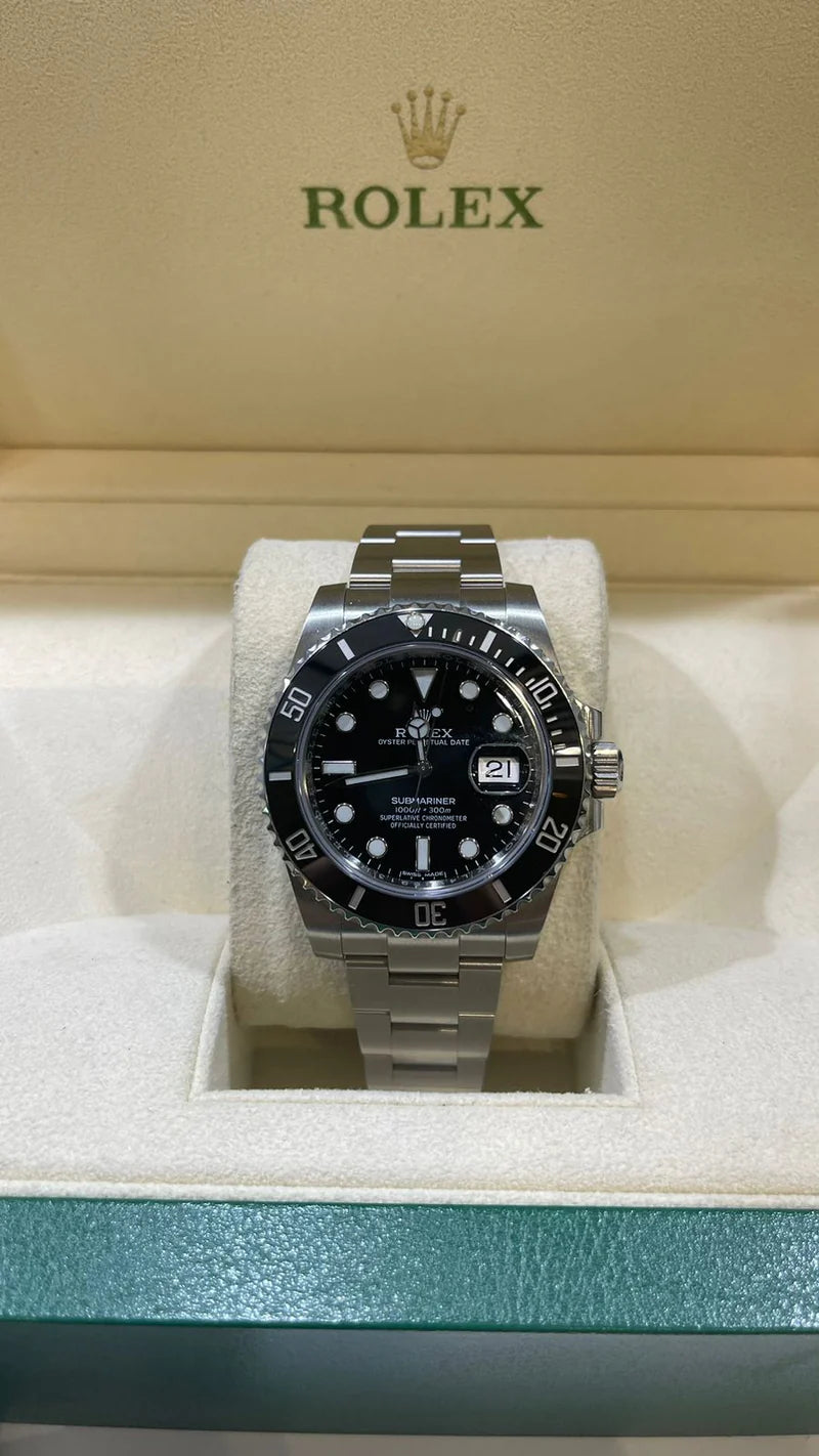 The Rolex Submariner Date Silver 41mm, Black Dial - Black Bezel - 126610LN