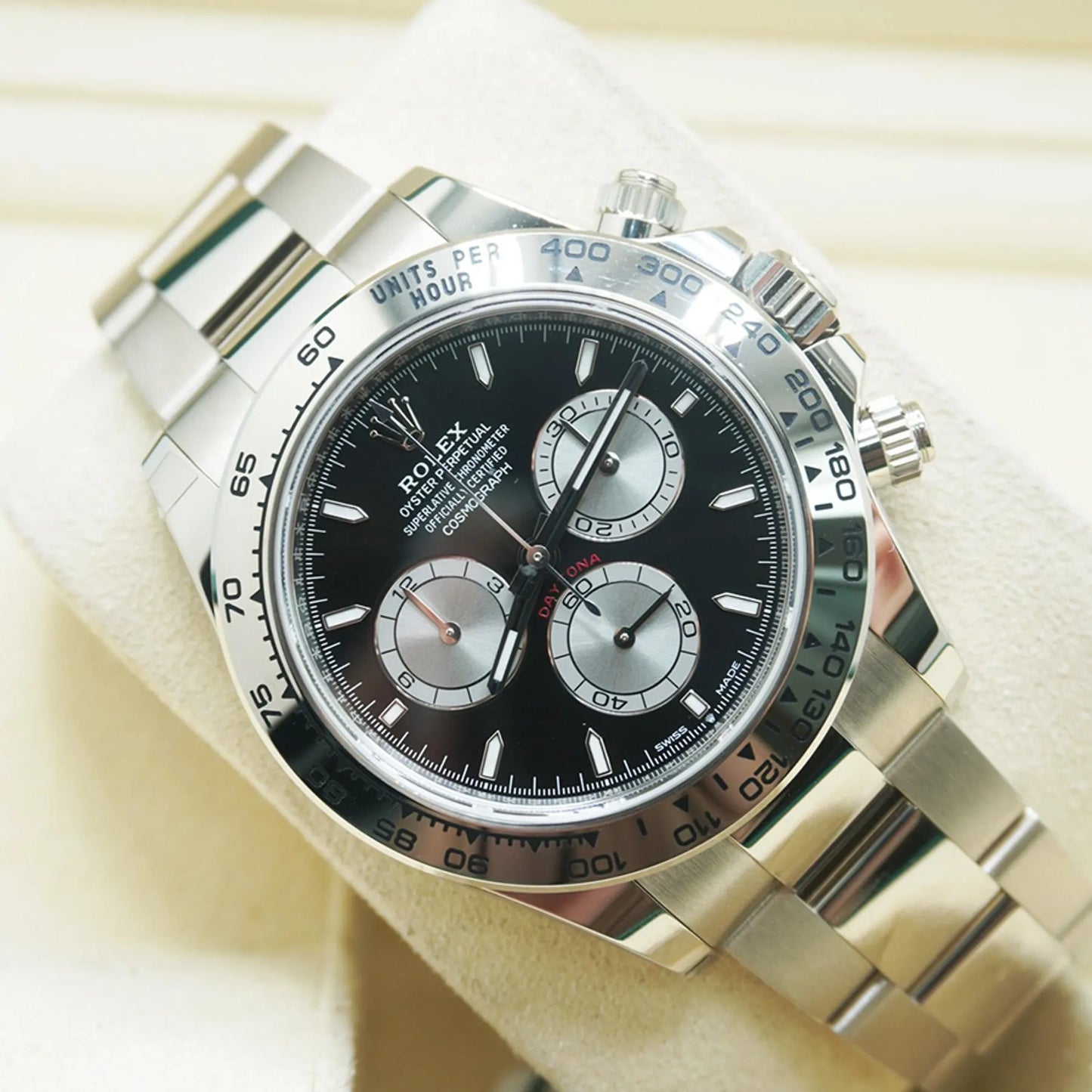 Superclone Rolex Daytona 40 mm Bright black Dial 126509