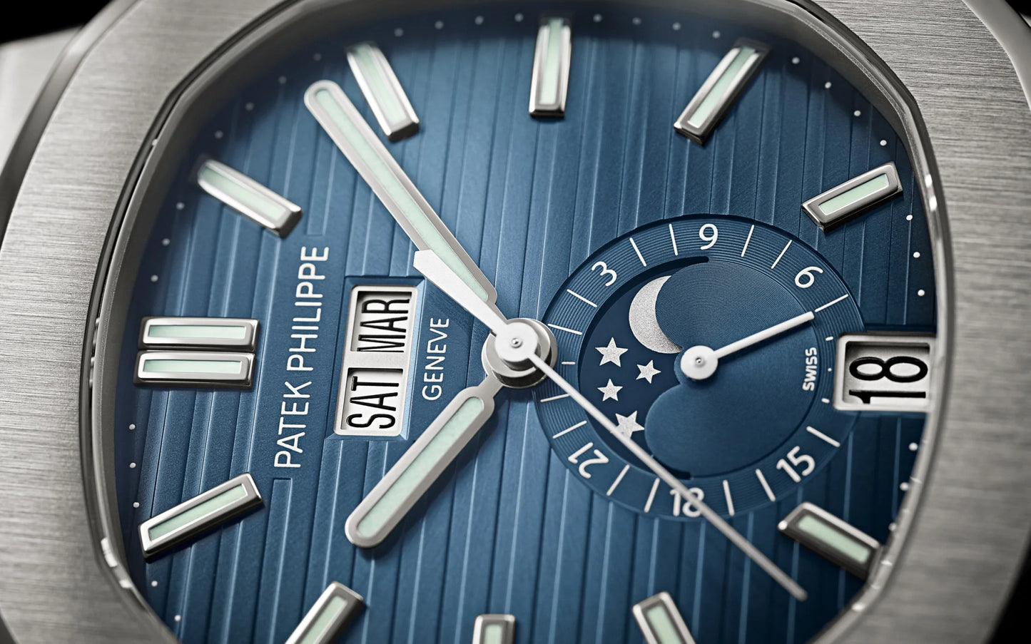 Patek Philippe Nautilus 5726/1A-014 Annual Calendar Stainless Steel Blue Dial