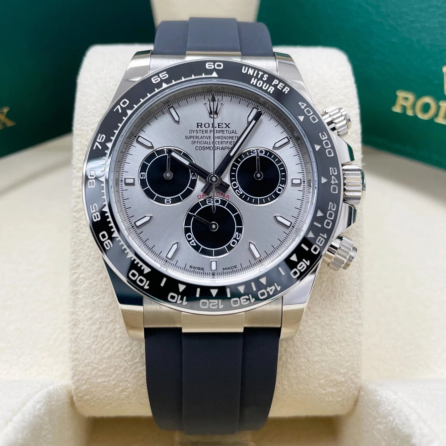 Superclone Rolex Daytona 40 mm Steel and bright black dial 126519LN