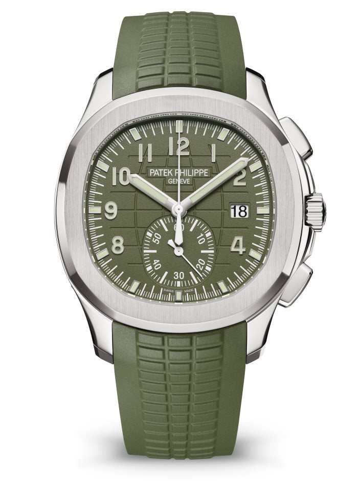 Patek Philippe Aquanaut Chronograph Steel Green Dial 41mm - 5968G
