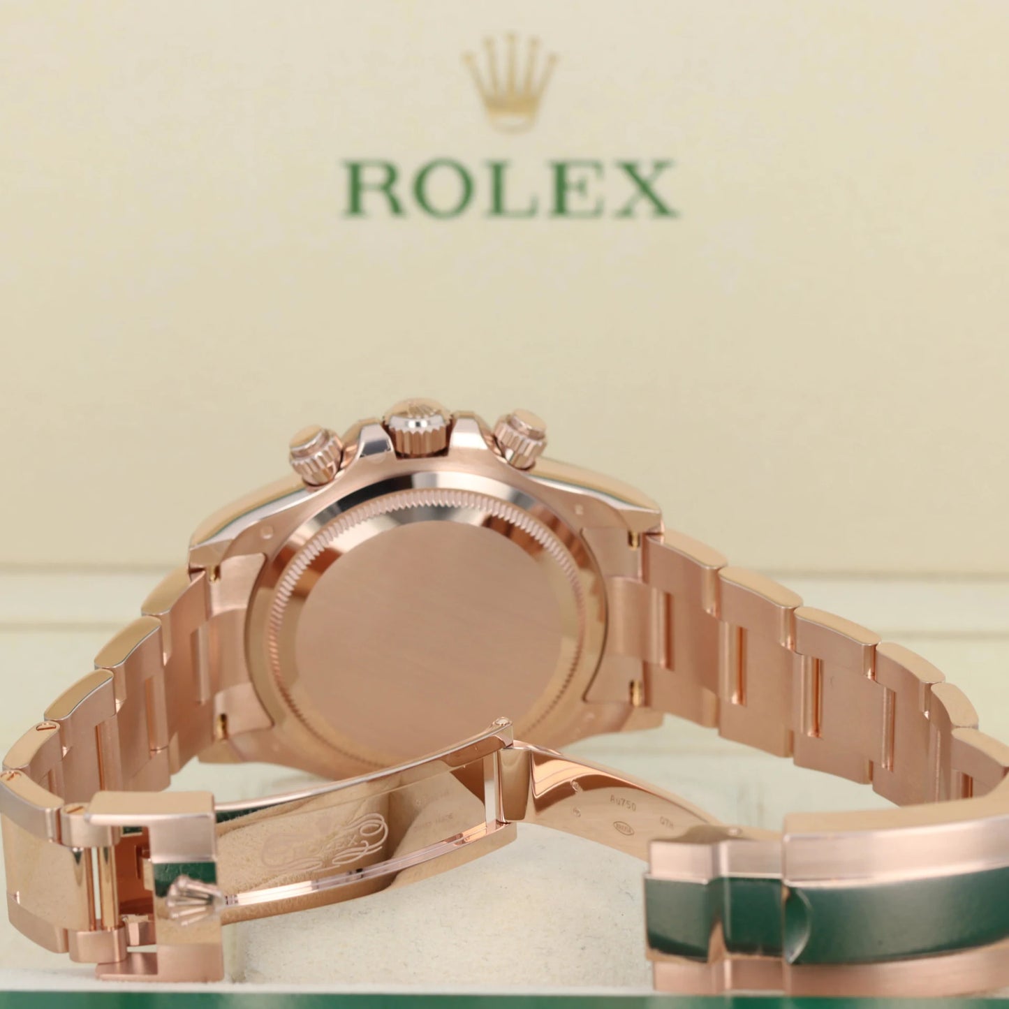 Superclone Rolex Daytona 40 mm Rose Gold, black dial 126505