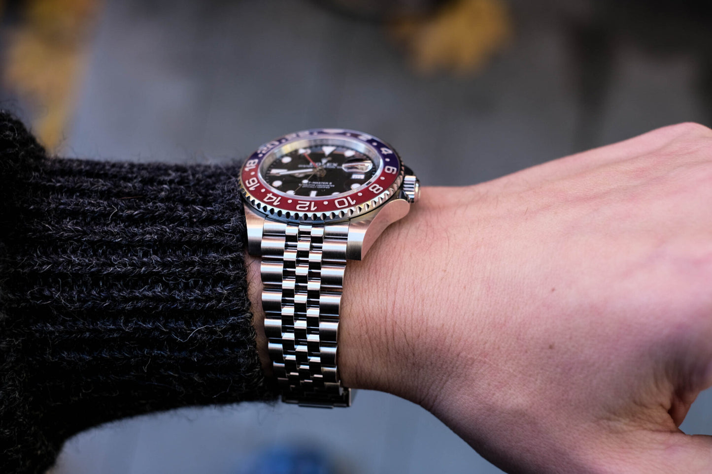 Rolex GMT-Master II 'Pepsi' Stainless Steel Black Dial Jubilee - 126710BLRO