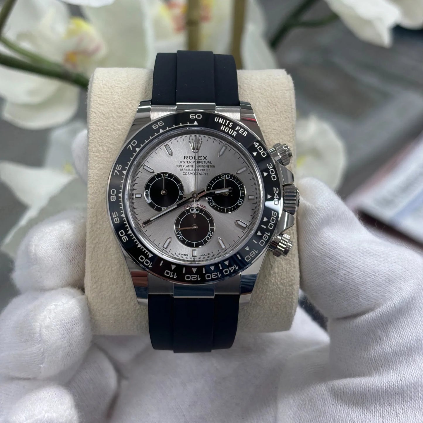 Superclone Rolex Daytona 40 mm Steel and bright black dial 126519LN