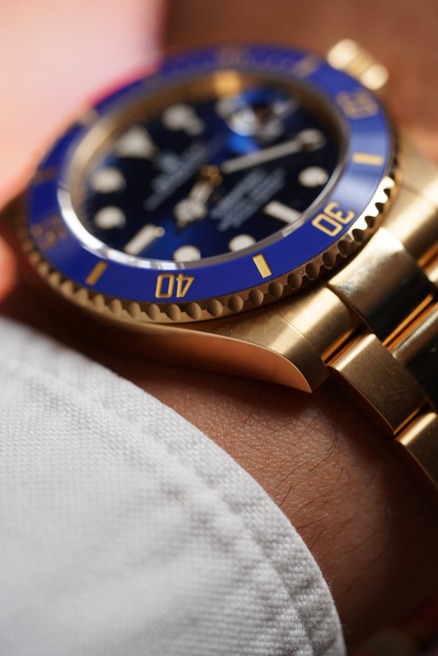 The Rolex Submariner Date Gold 41mm, Blue Dial - Blue Bezel