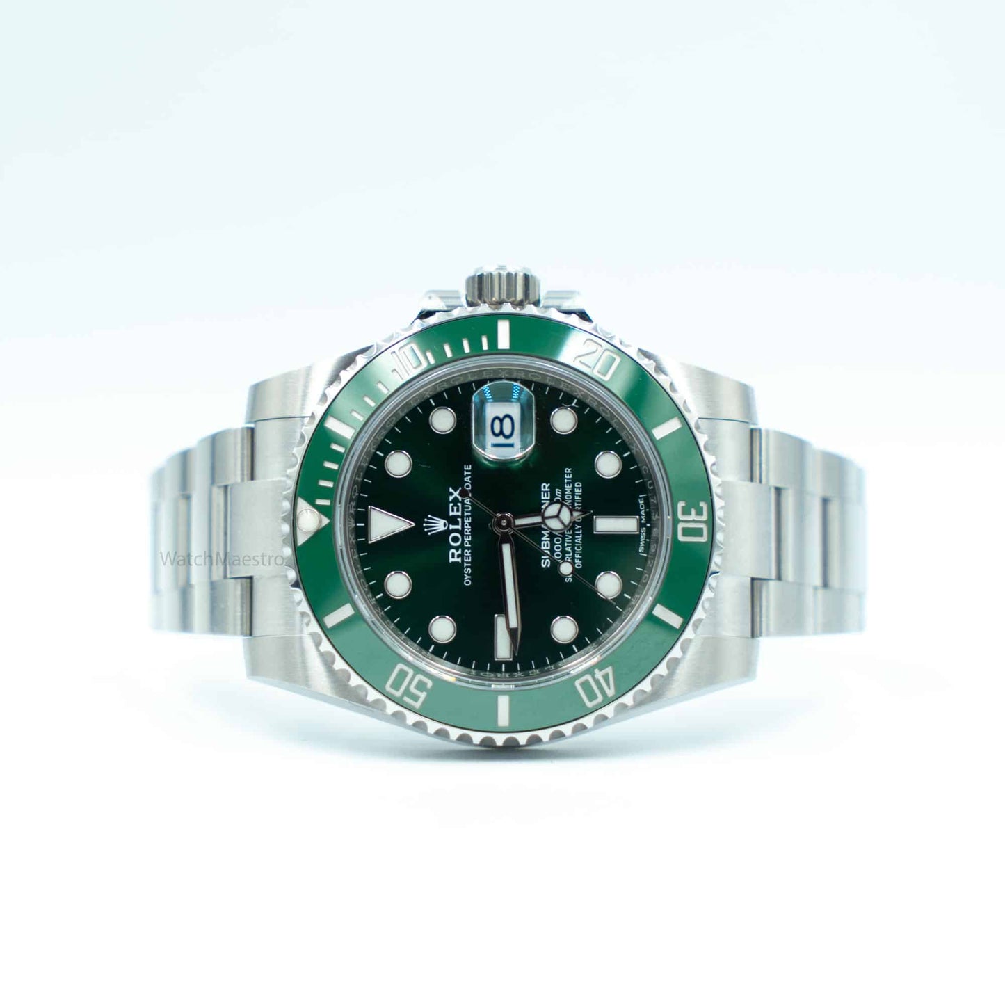 The Rolex Submariner Date Silver 41mm, Green Dial - Green Bezel