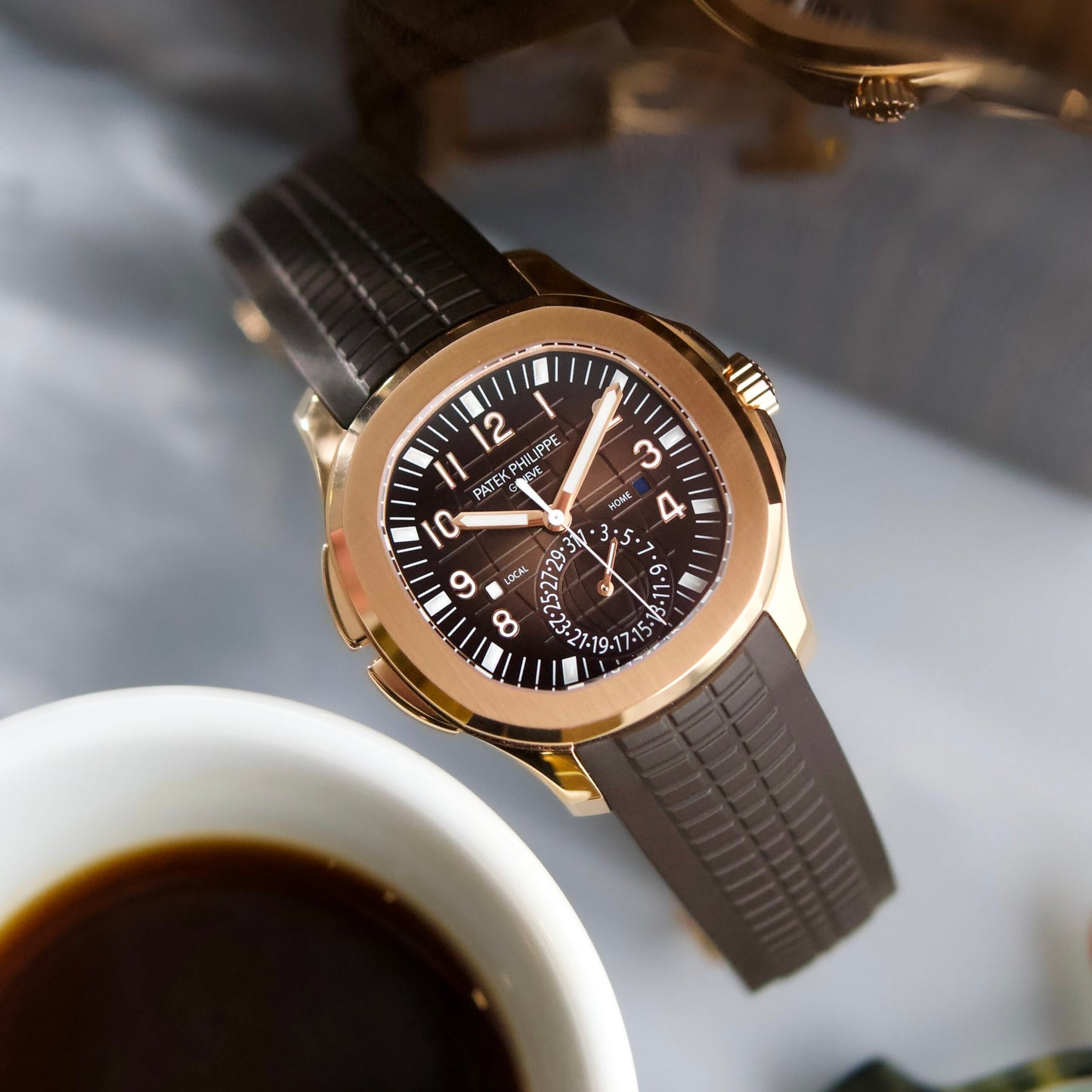 PATEK PHILIPPE ROSE GOLD AQUANAUT - 5164R