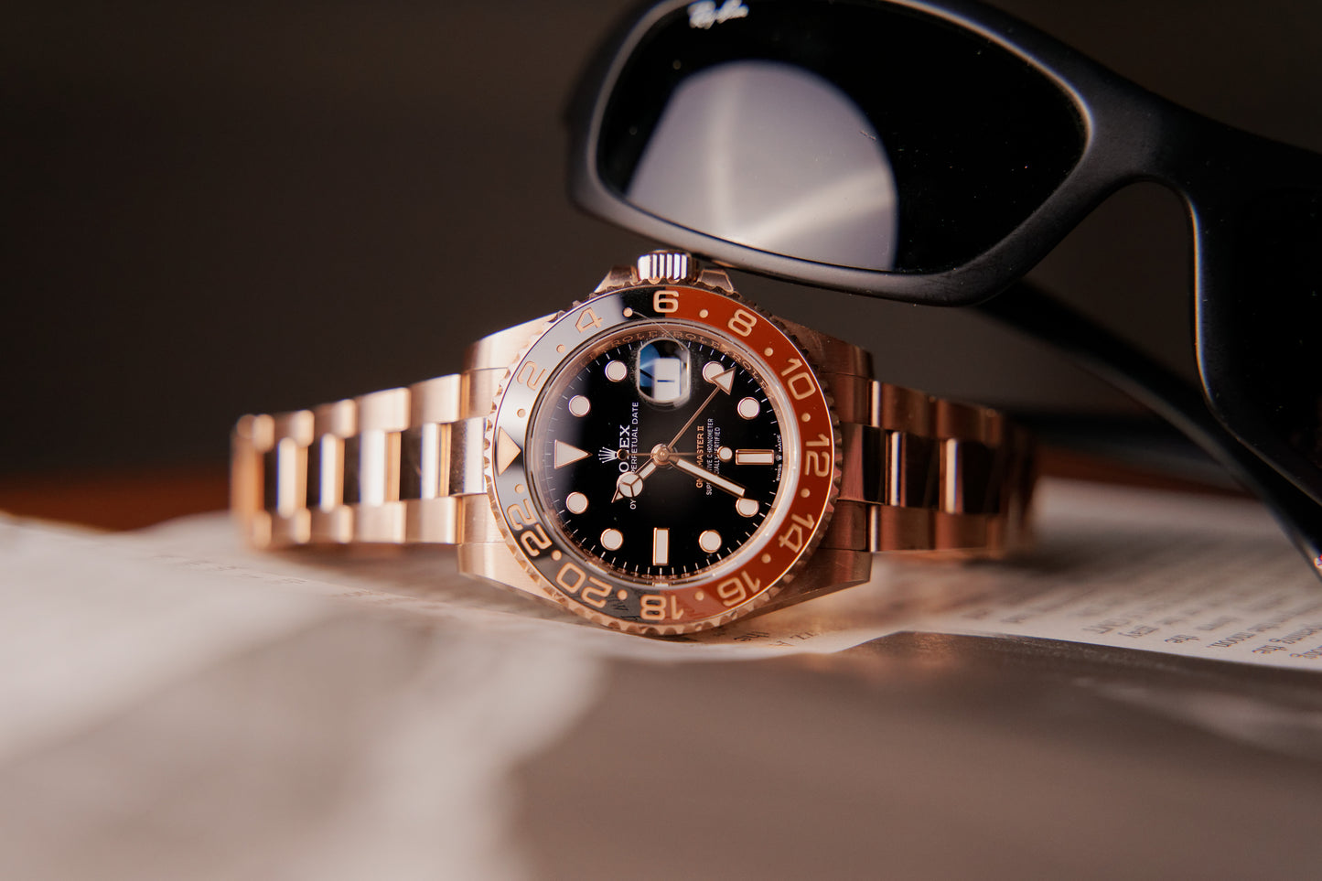 Rolex GMT-Master II 'Everose Gold' Stainless Steel Black Dial Oyster - 126715CHNR