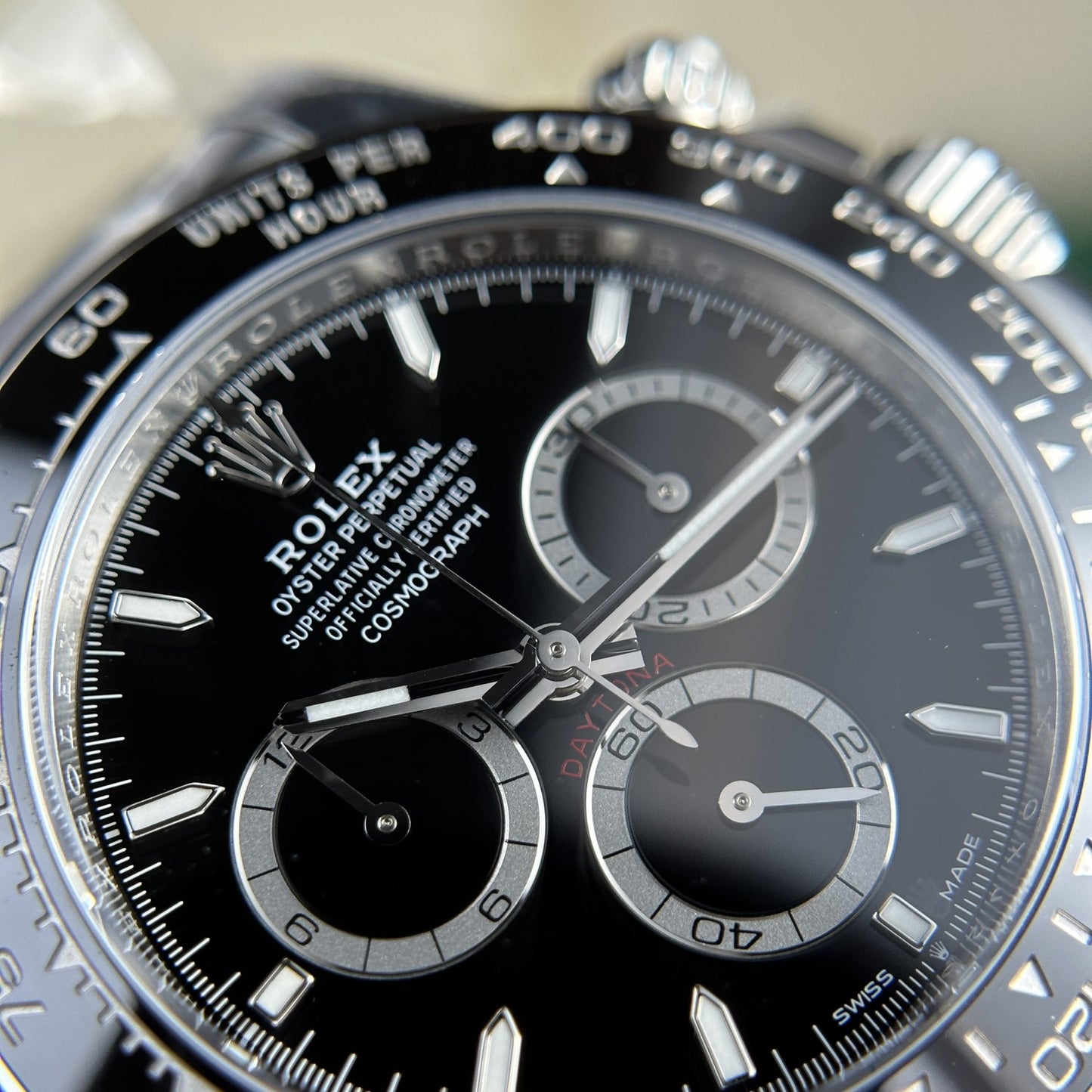 Superclone Rolex Daytona 40 mm Black Dial 126500LN “Godzilla”