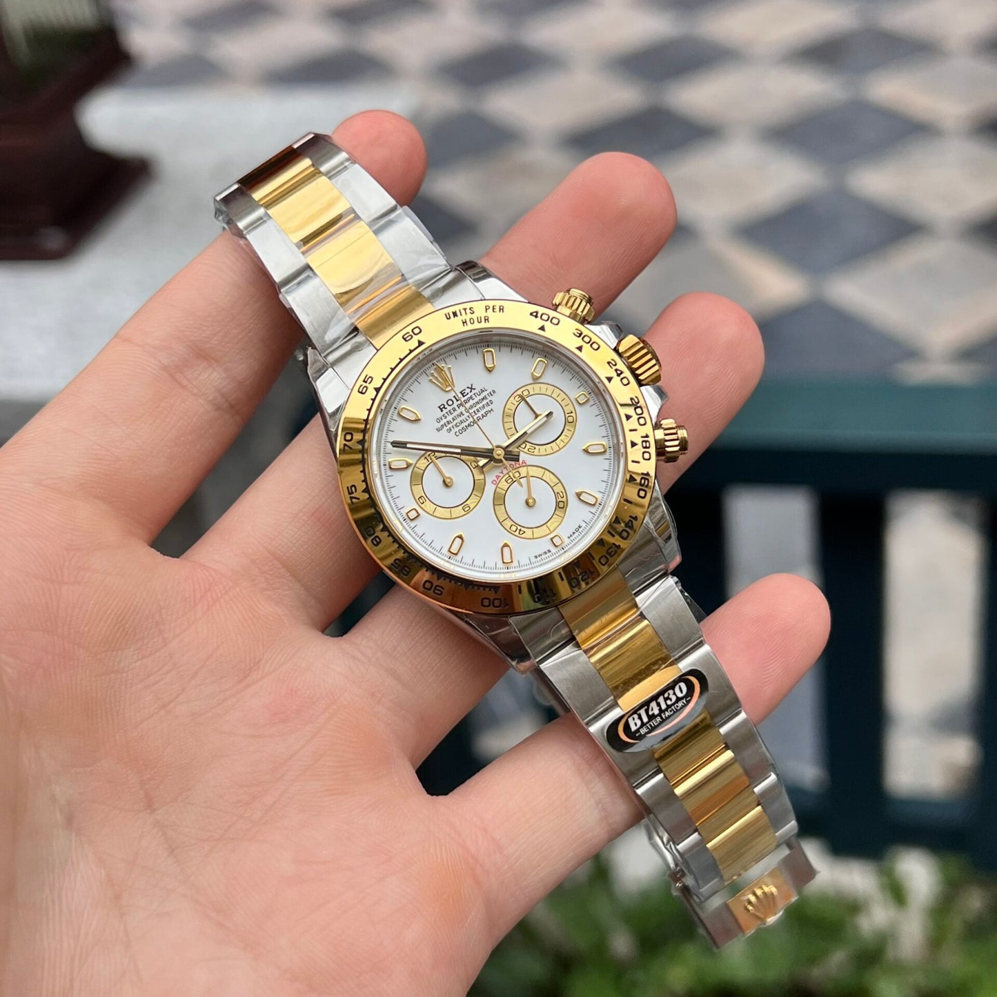 Superclone Rolex Daytona 40 mm White Dial 126503
