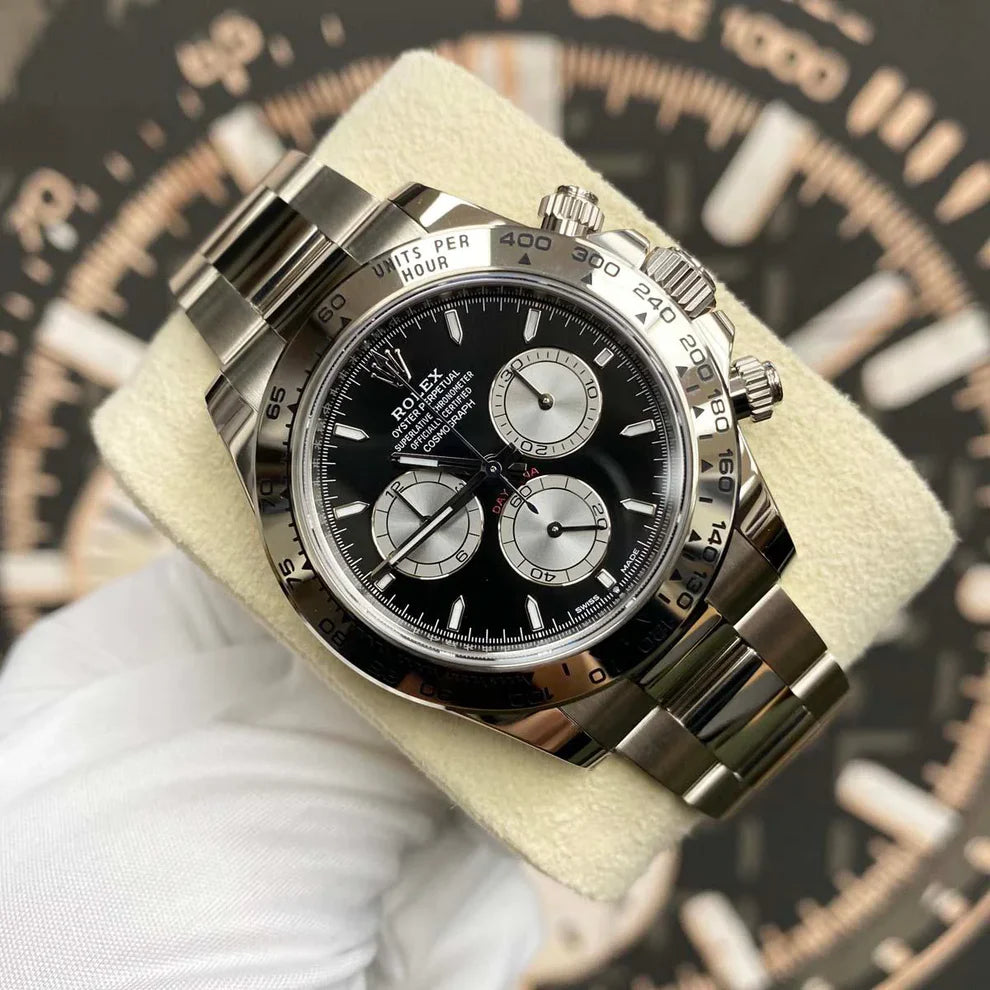 Superclone Rolex Daytona 40 mm Bright black Dial 126509
