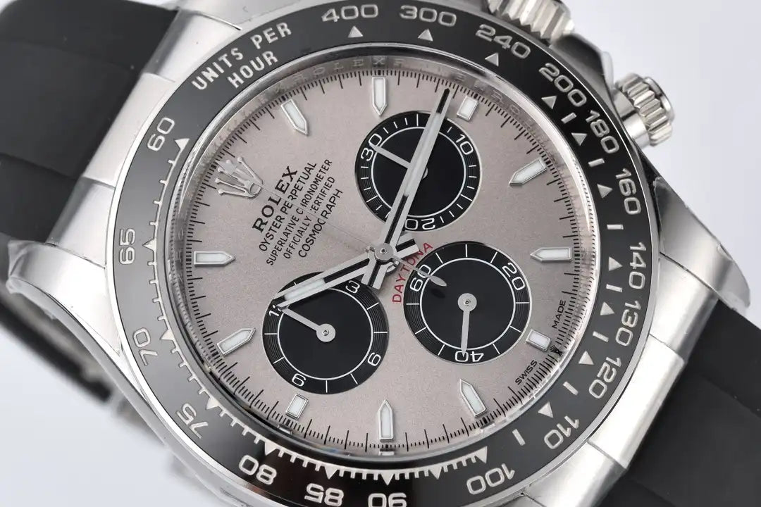 Superclone Rolex Daytona 40 mm Steel and bright black dial 126519LN