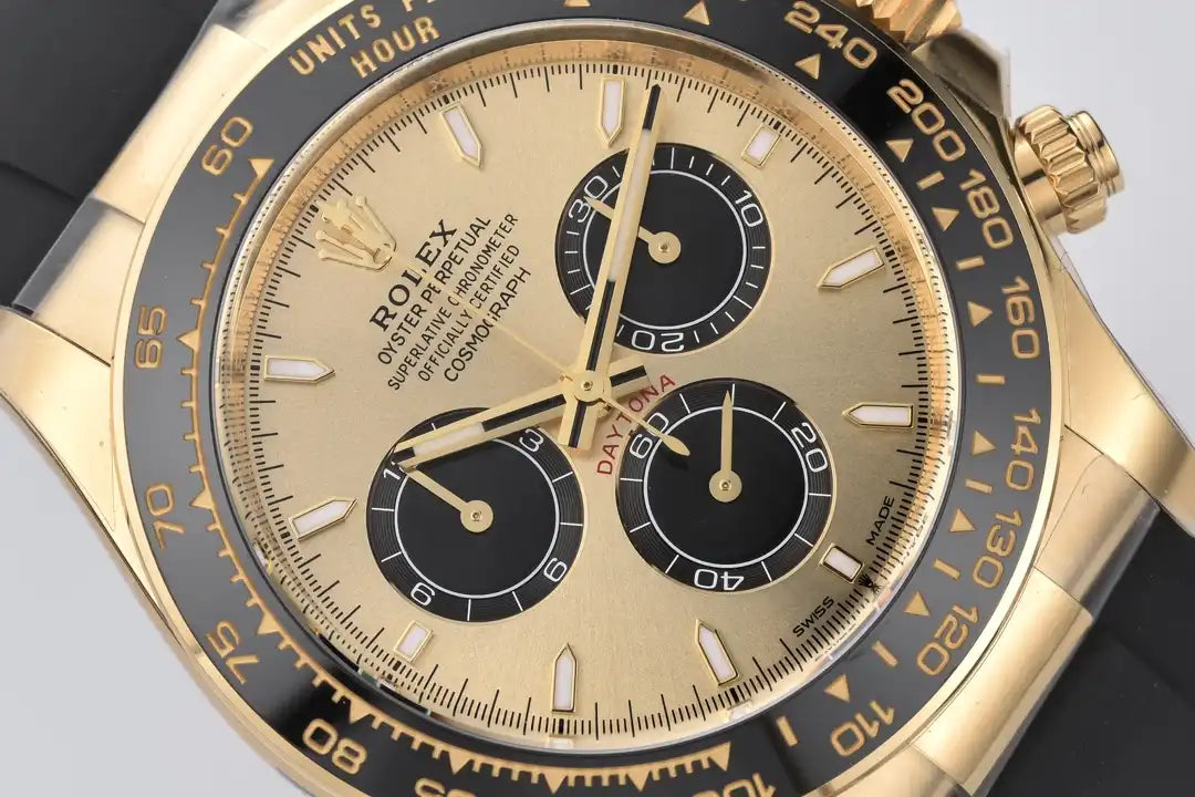 Superclone Rolex Daytona 40 mm Ceramic - Golden Dial 126518LN “Pikachu”
