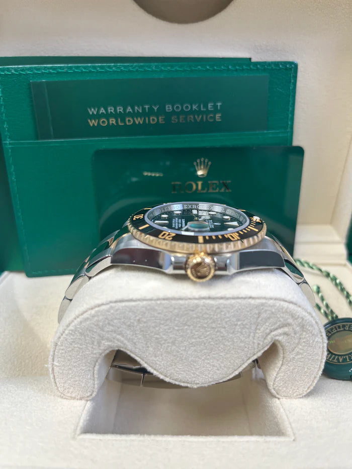 The Rolex Submariner Date Silver and Gold 41mm, Black Dial - Black Bezel