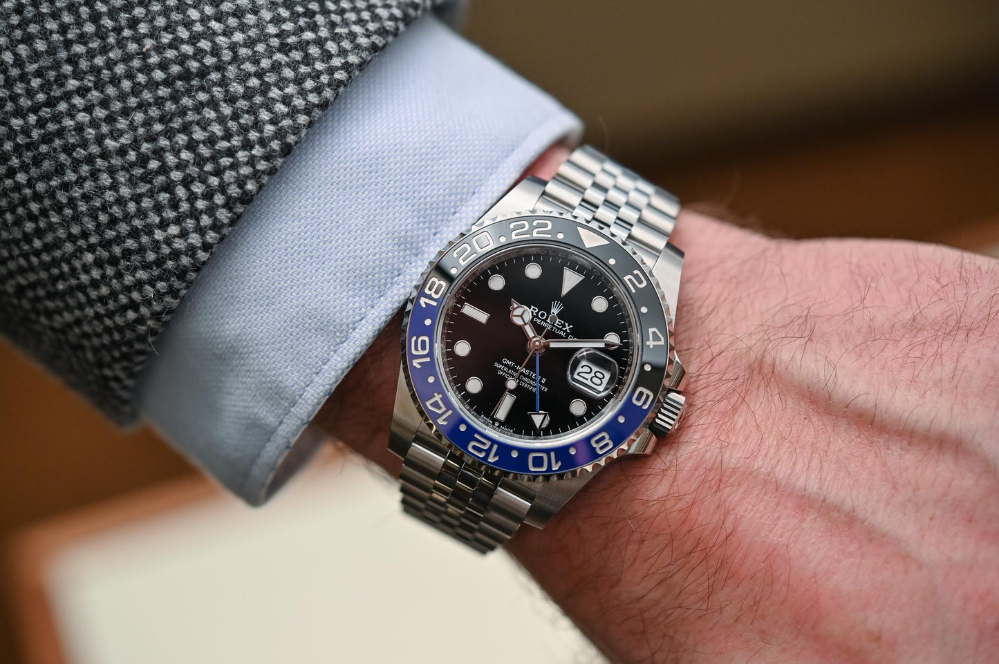 Rolex GMT-Master II 'Batgirl' Stainless Steel Jubilee - 40mm