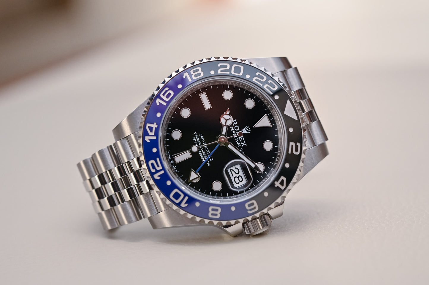 Rolex GMT-Master II 'Batgirl' Stainless Steel Jubilee - 40mm