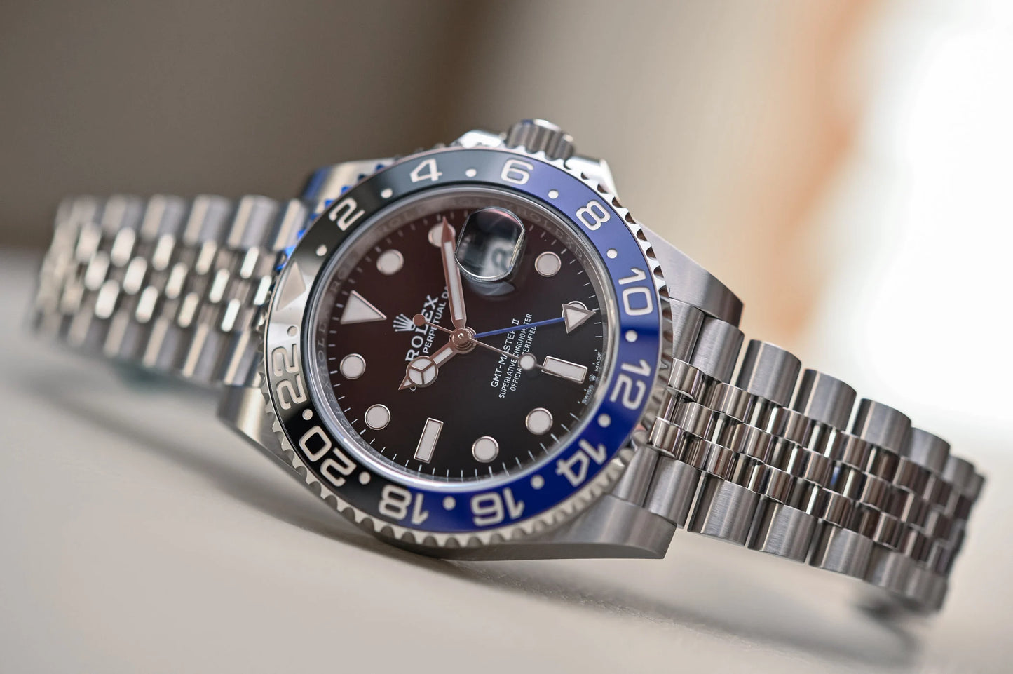 Rolex GMT-Master II 'Batgirl' Stainless Steel Jubilee - 40mm