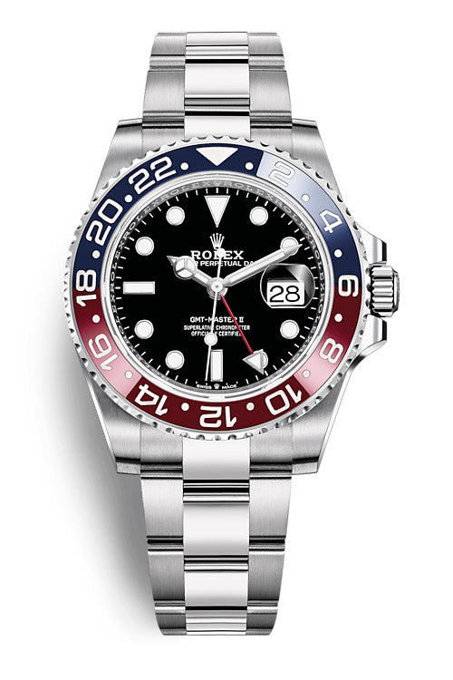 Rolex GMT-Master II 'Pepsi' Stainless Steel Black Dial Oyster - 126710BLRO