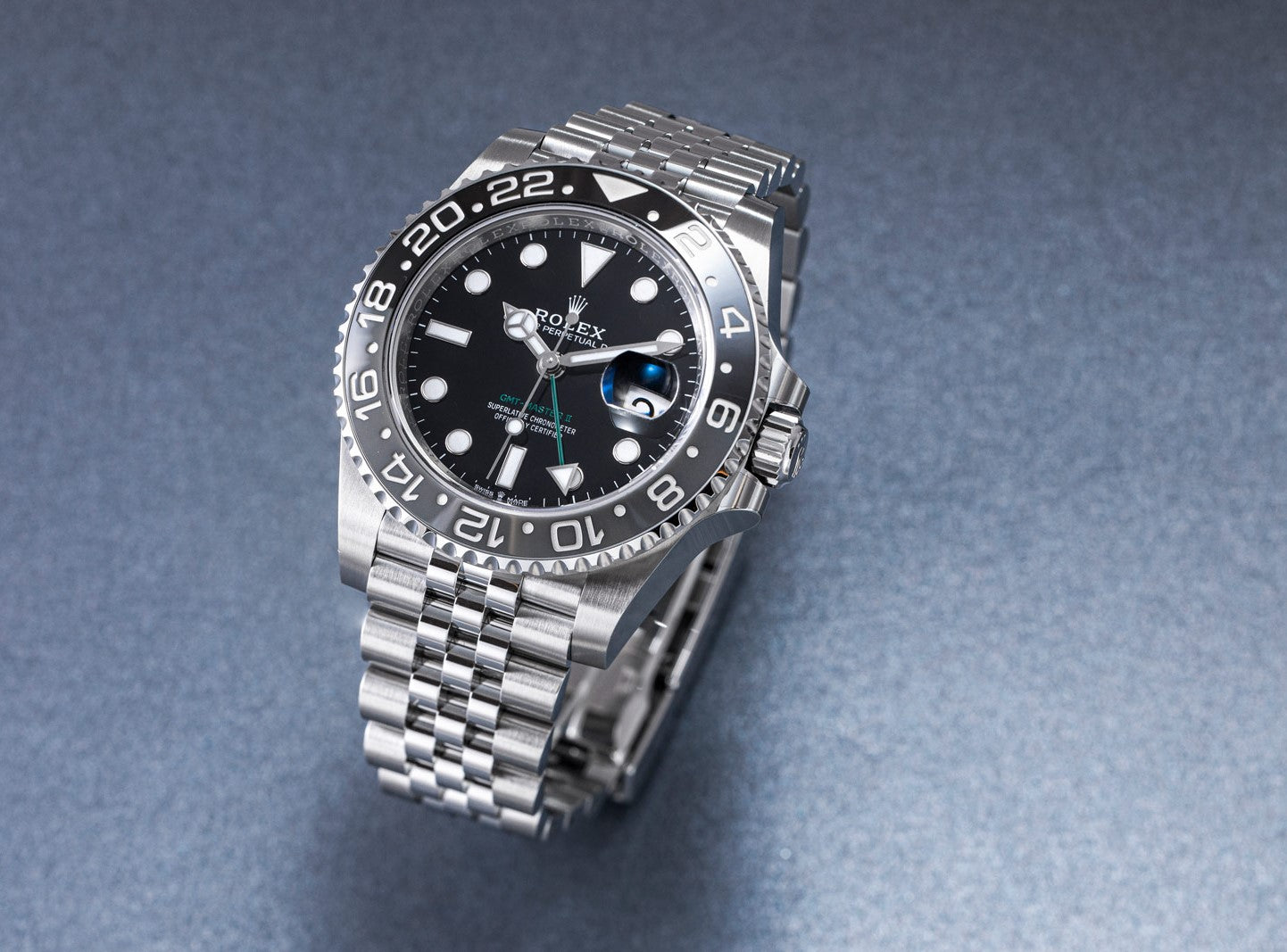 Rolex GMT-Master II 'Bruce Wayne' Stainless Steel Black Dial Jubilee