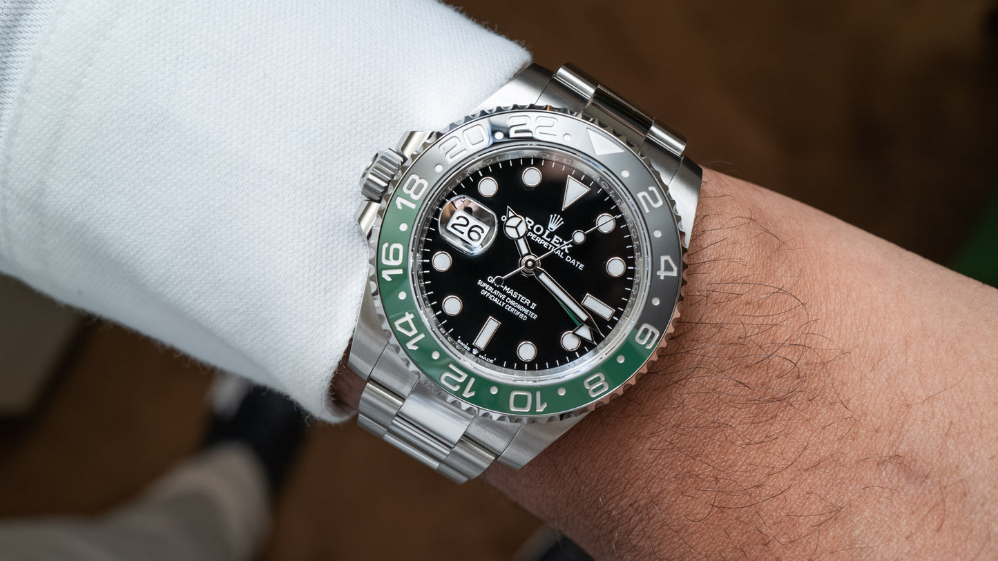 Rolex GMT-Master II 'Sprite' Lefty Stainless Steel Oyster (2023) -40mm