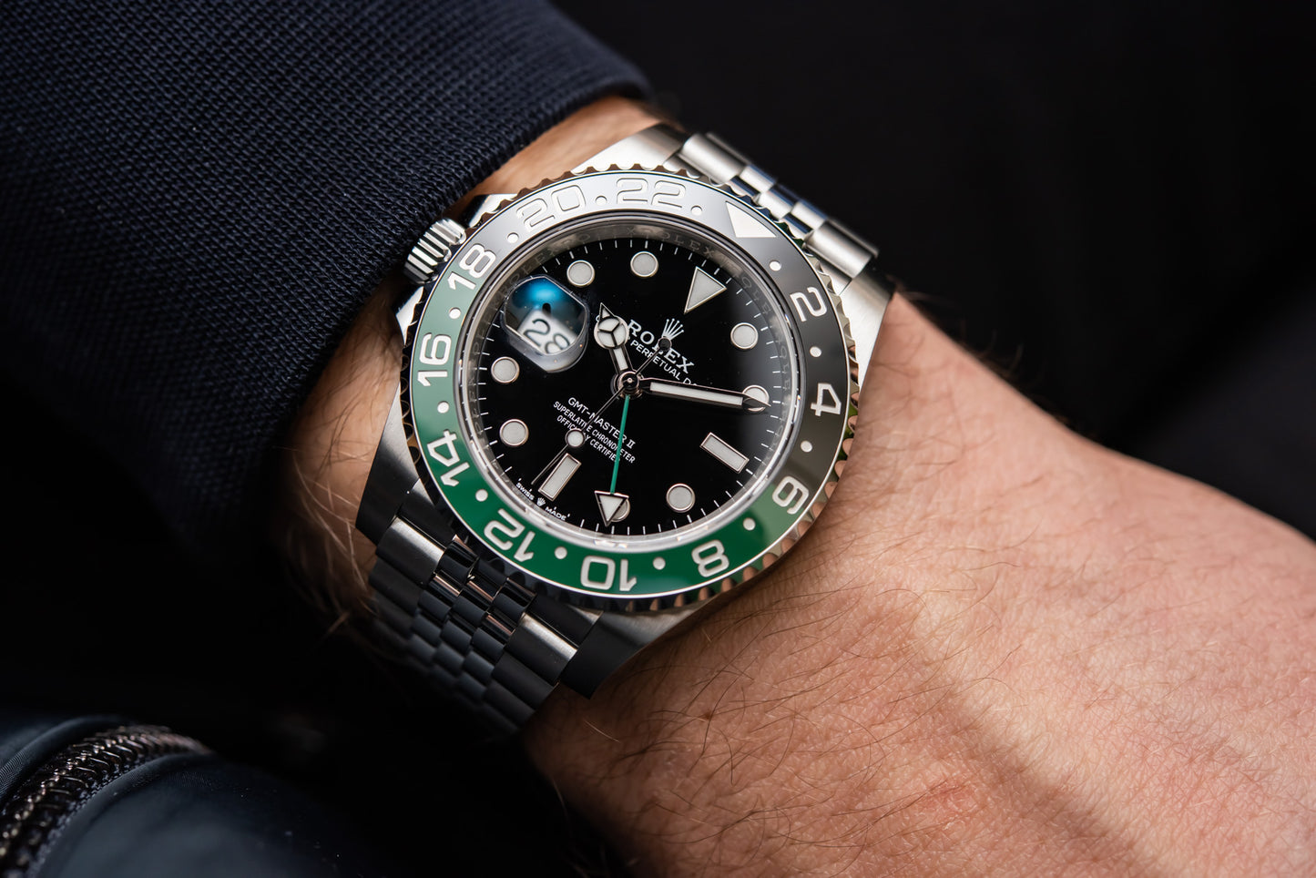 Rolex GMT-Master II 'Sprite' Lefty Stainless Steel Jubliee - 40mm