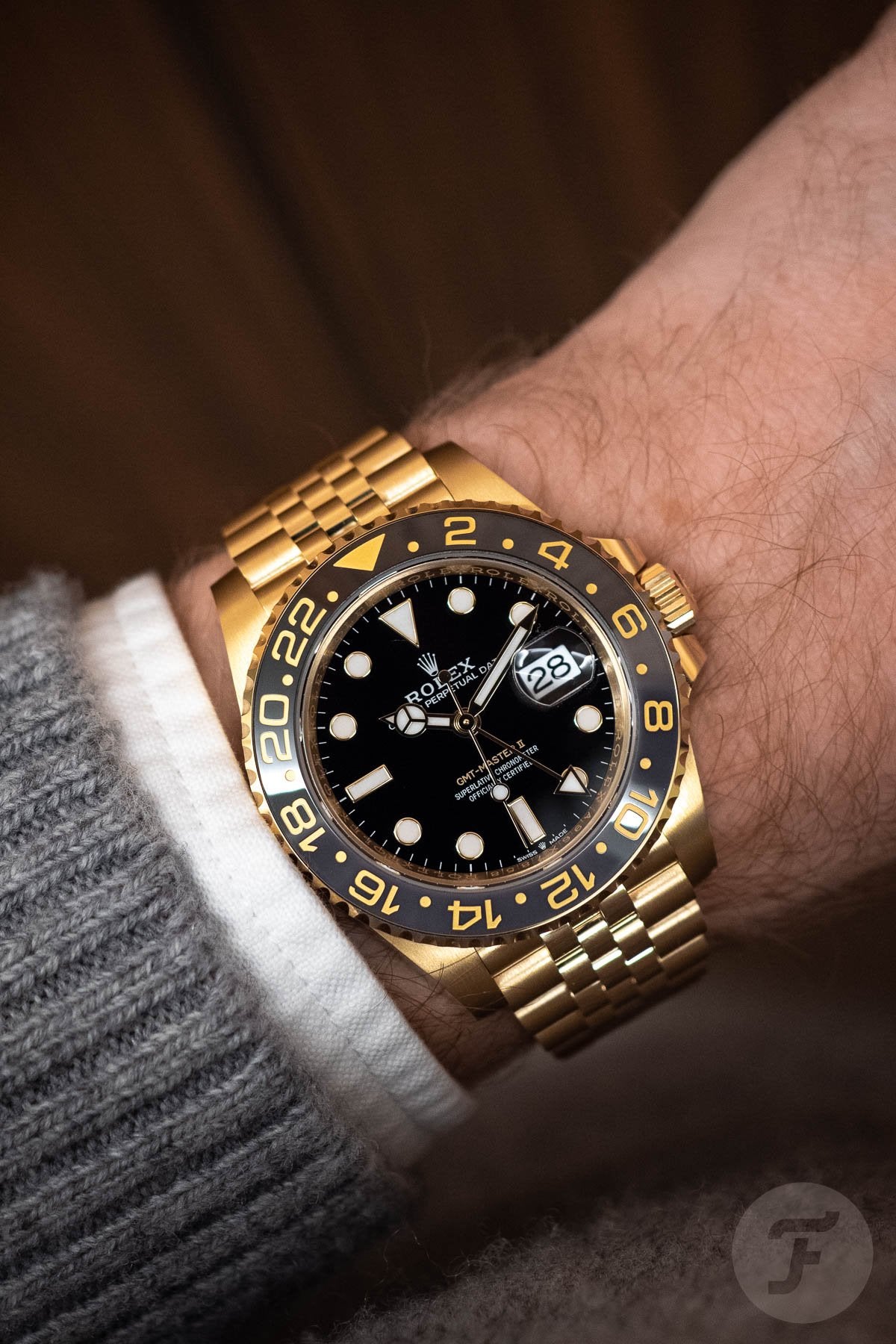 Rolex Jubliee Perpetual GOLD GMT-Master II - 126718GRNR