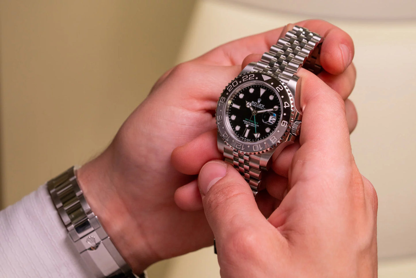 Rolex GMT-Master II 'Bruce Wayne' Stainless Steel Black Dial Jubilee