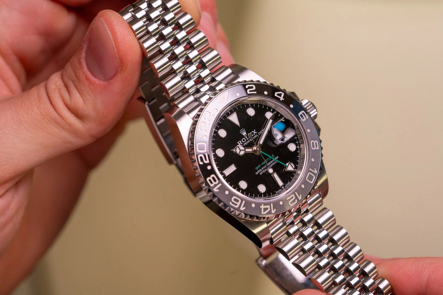 Rolex GMT-Master II 'Bruce Wayne' Stainless Steel Black Dial Jubilee