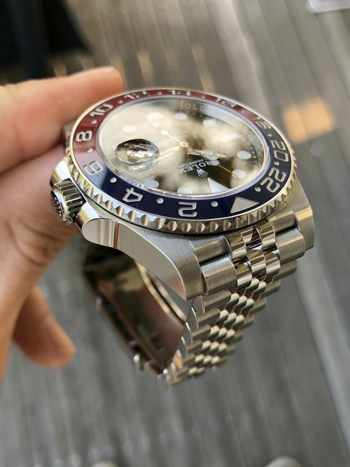 Rolex GMT-Master II 'Pepsi' Stainless Steel Black Dial Jubilee - 126710BLRO