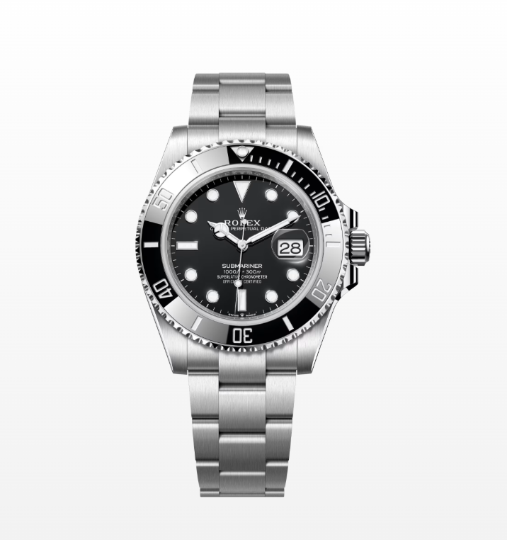The Rolex Submariner Date Silver 41mm, Black Dial - Black Bezel - 126610LN