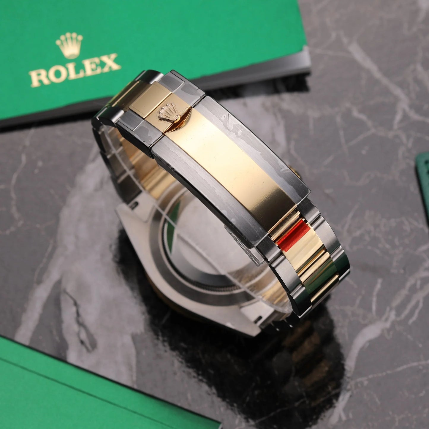 The Rolex Submariner Date Silver and Gold 41mm, Blue Dial - Blue Bezel