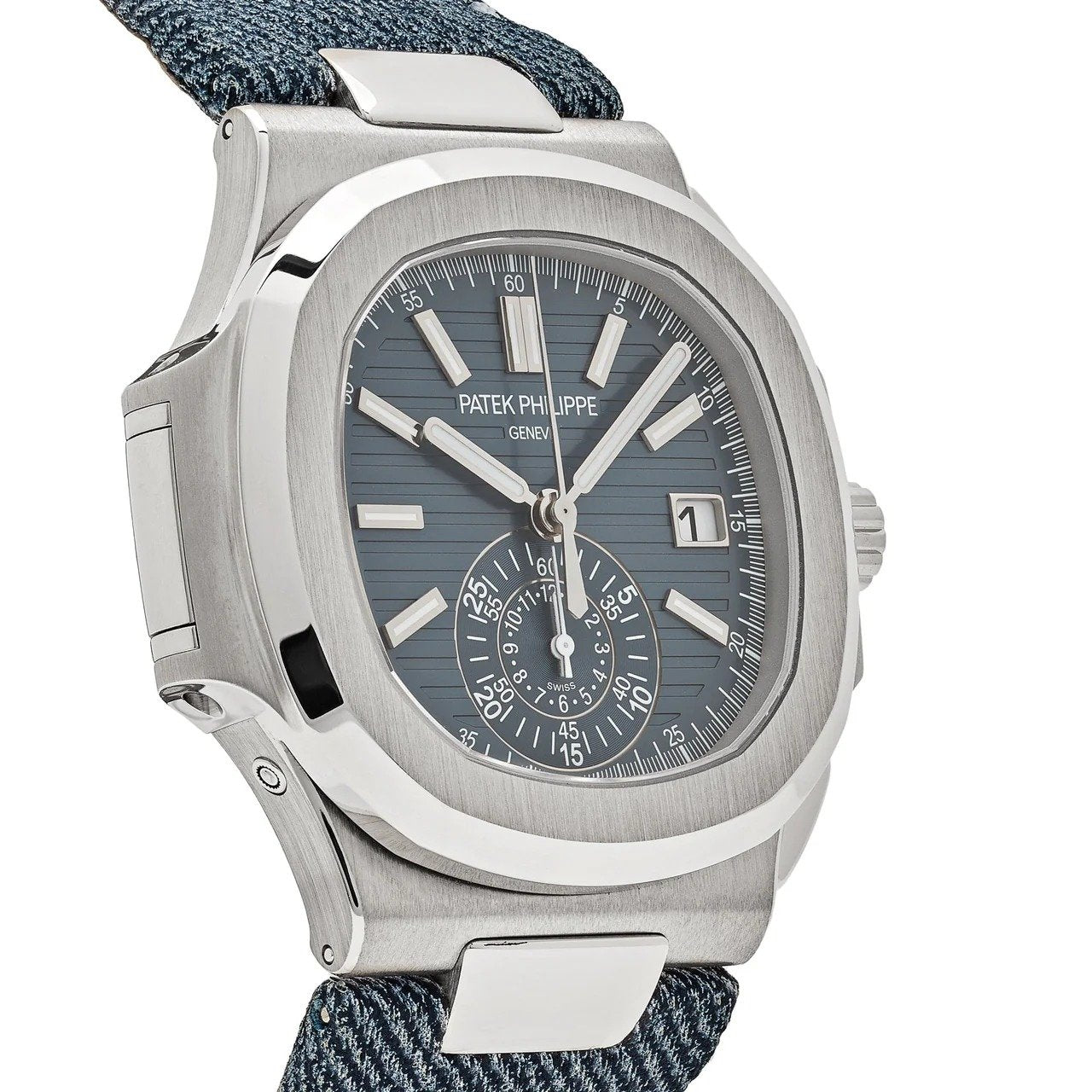 Patek Philippe Nautilus Chronograph Jeans Strap - 5980/60G-001