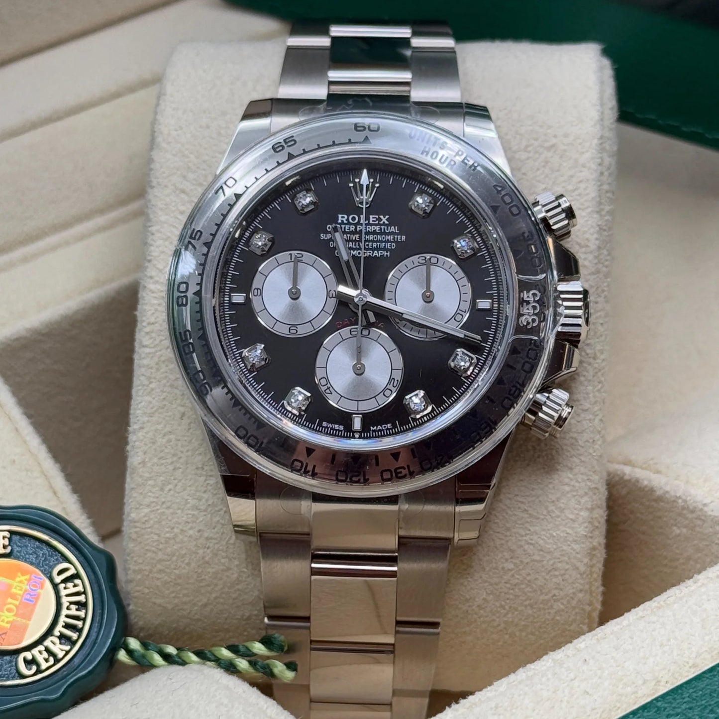 Superclone Rolex Daytona 40 mm Bright black Dial 126509