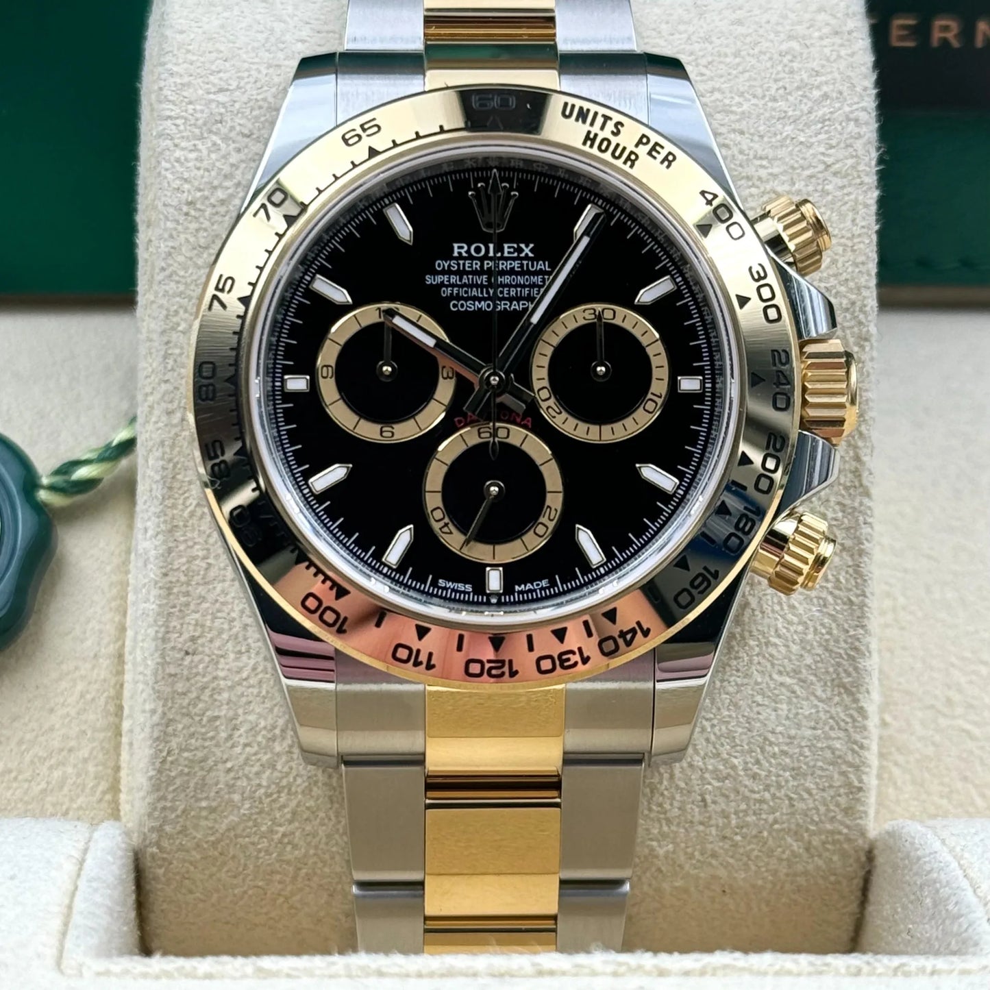 Superclone Rolex Daytona 40 mm 2 tone, black dial 126503
