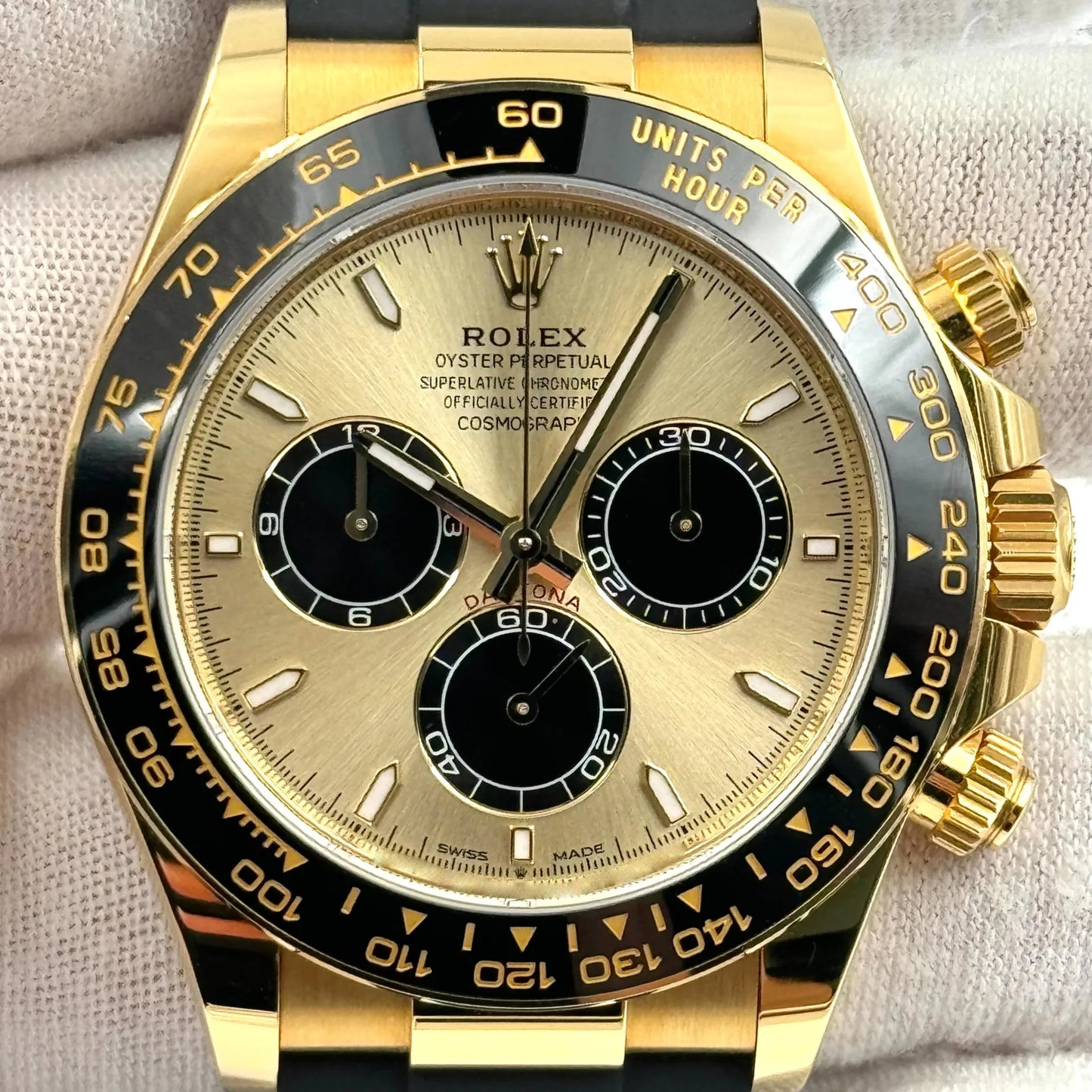 Superclone Rolex Daytona 40 mm Ceramic - Golden Dial 126518LN “Pikachu”