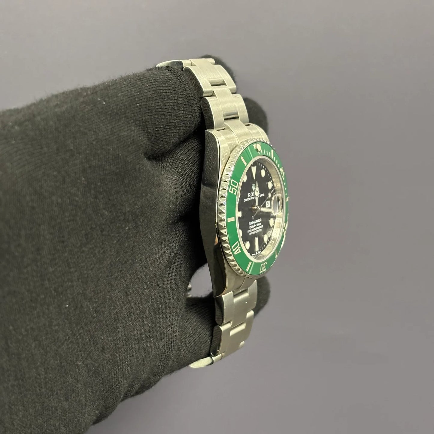 The Rolex Submariner Date Silver 41mm, Black Dial - Green Bezel