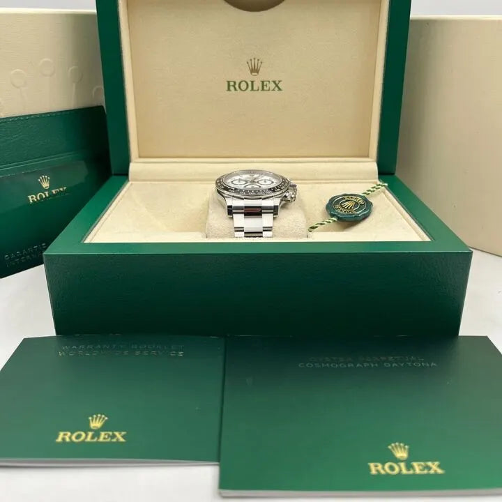Superclone Rolex Daytona Ceramic “Panda” 40 mm White Dial 126500LN