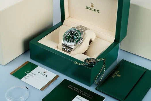 The Rolex Submariner Date Silver 41mm, Green Dial - Green Bezel