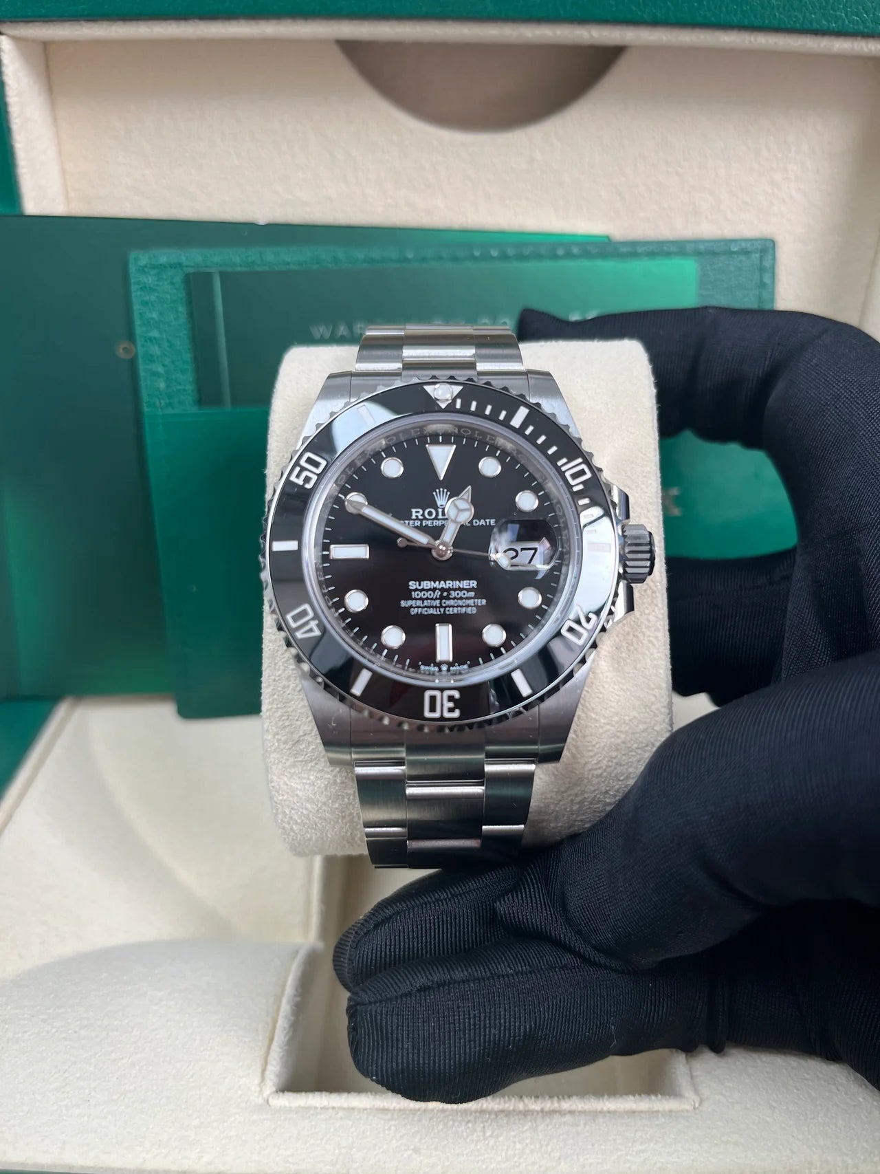 The Rolex Submariner Date Silver 41mm, Black Dial - Black Bezel - 126610LN