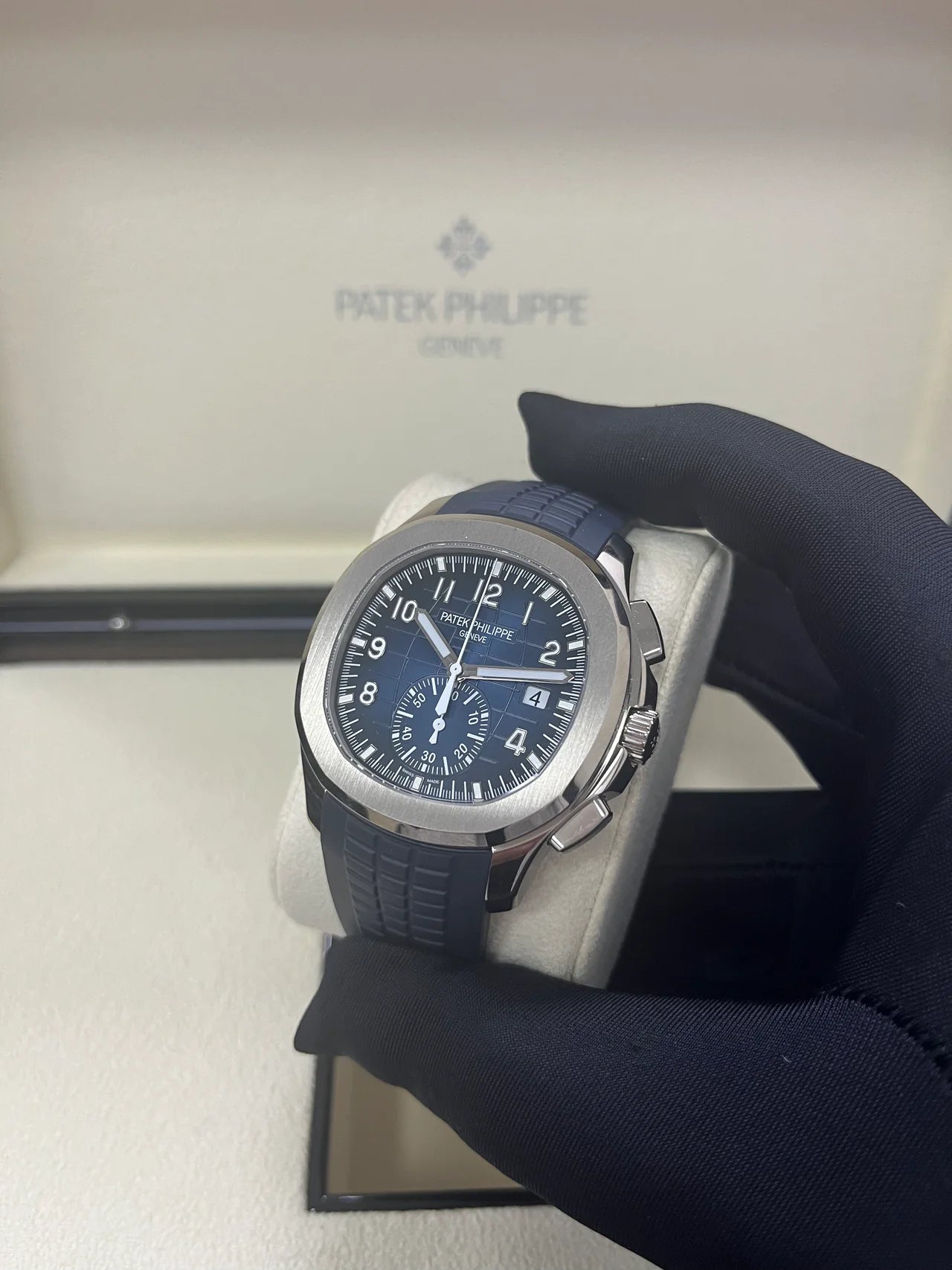 Patek Philippe Aquanaut Chronograph Steel Blue Dial 41mm