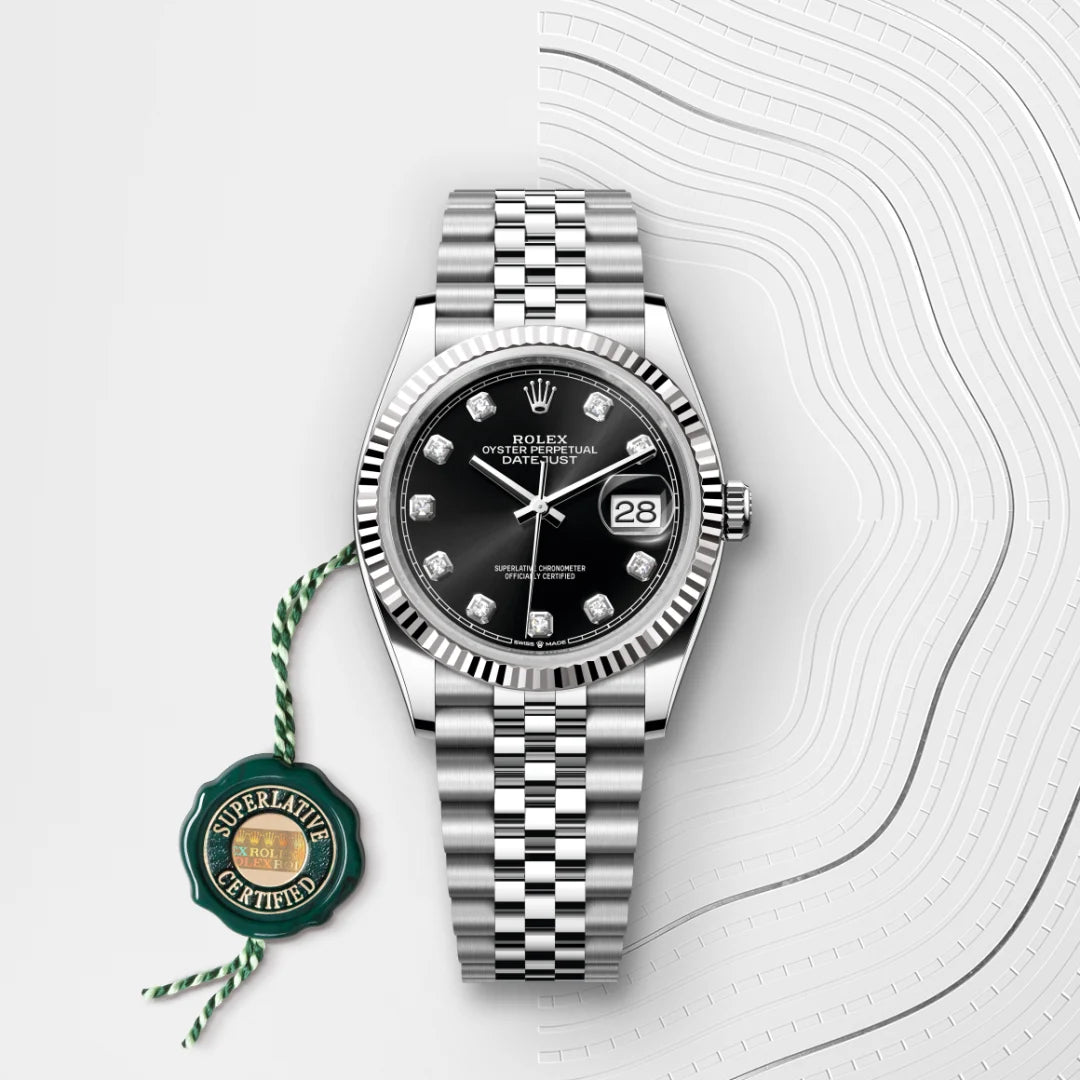 Rolex Datejust 36 Oyster, 36 mm, Oystersteel and white gold M126234-0027