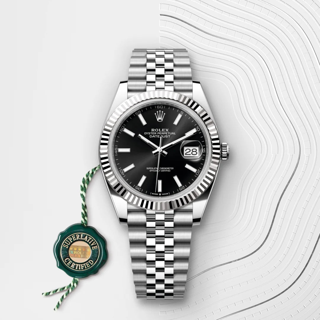 Rolex Datejust 41 Oyster, 41 mm, Oystersteel and white gold M126334-0018