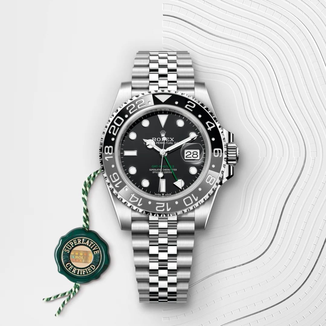 Rolex GMT-Master II 'Bruce Wayne' Stainless Steel Black Dial Jubilee
