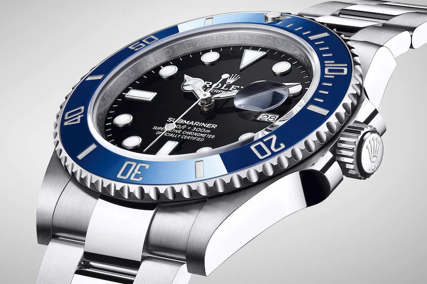 The Rolex Submariner Date Silver 41mm, Black Dial - Blue Bezel