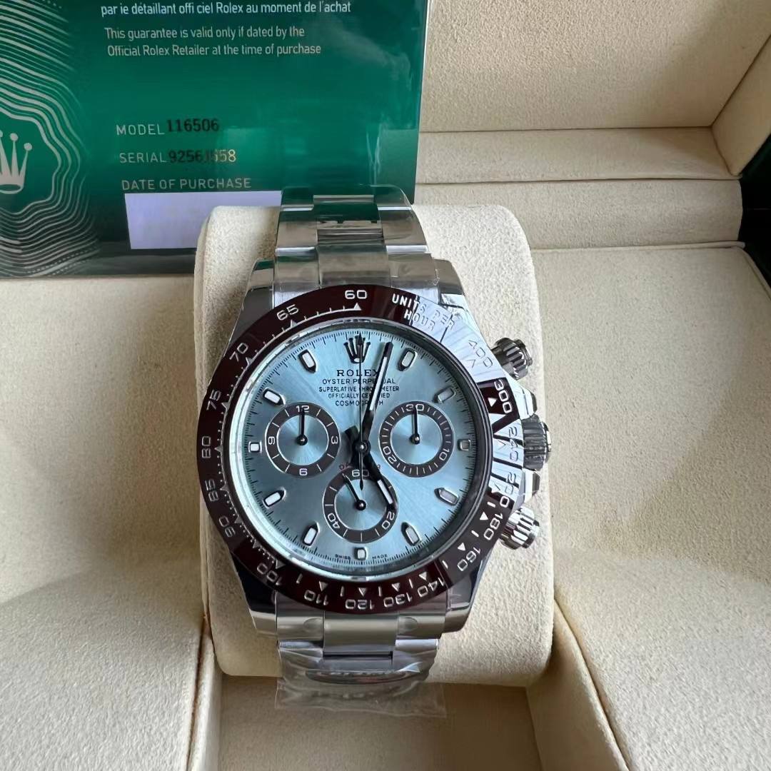 Superclone Rolex Daytona 40 mm Ice blue Dial 126506 “Platona
